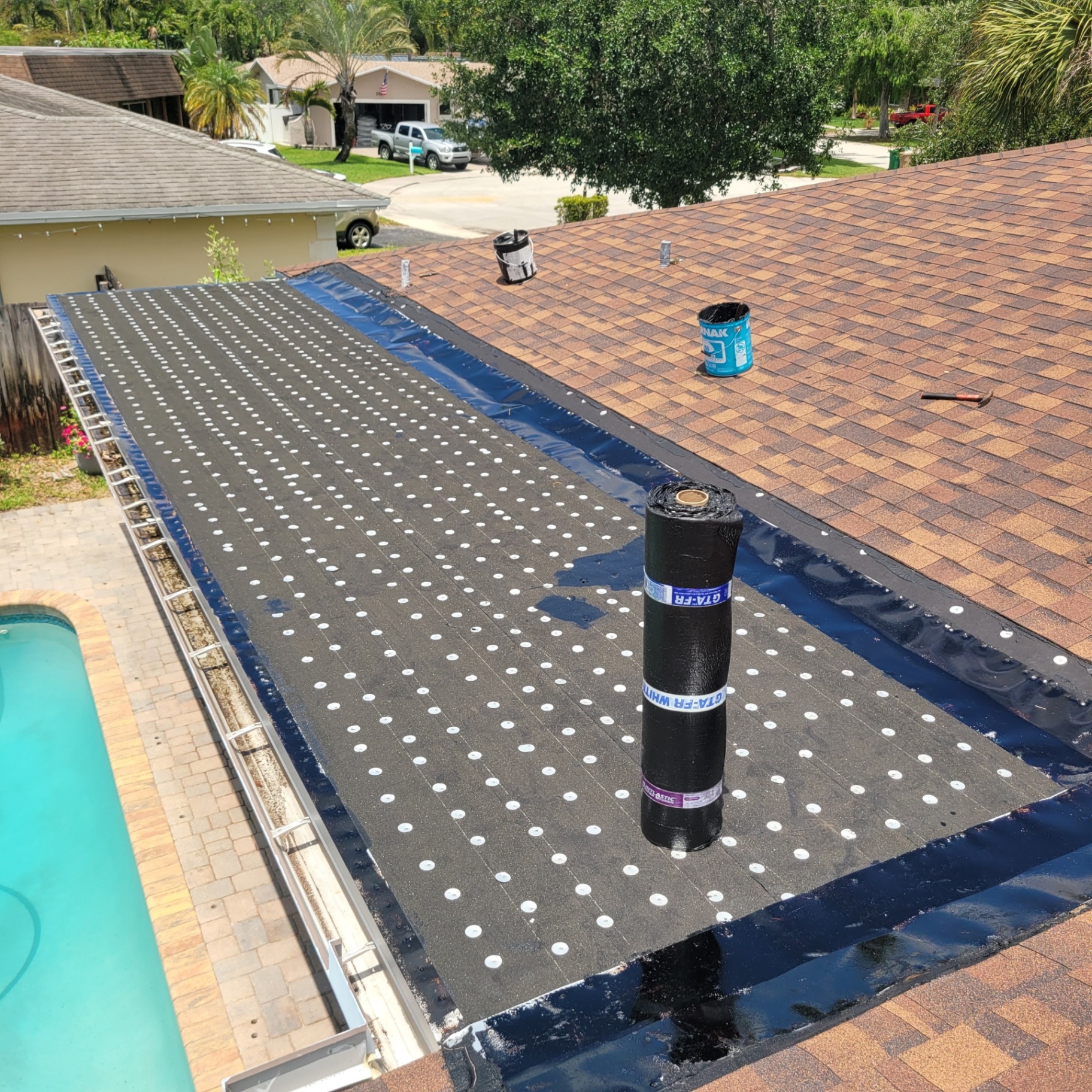 Re-Roofing project by Shield Proof Roofing in South Florida